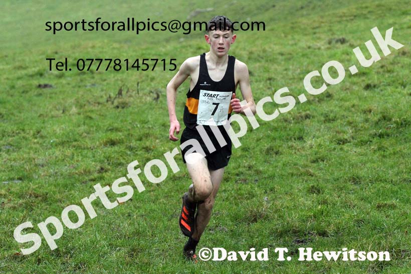 Boys under-13s, NECAA Junior Cross Country Relays, Thornley Farm, Peterlee, Saturday, December 12th. Photo: David T. Hewitson/Sports for All Pics